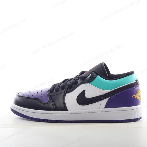 Goedkoop Nike Air Jordan 1 Low ‘Wit Paars Zwart’ Schoenen 553558-154