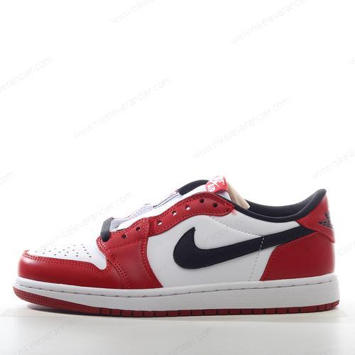Goedkoop Nike Air Jordan 1 Low ‘Wit Zwart Rood’ Schoenen DM1206-163