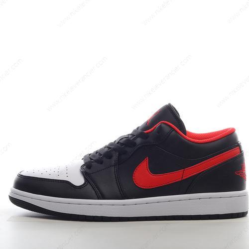 Goedkoop Nike Air Jordan 1 Low ‘Zwart Rood Wit’ Schoenen 553558-063