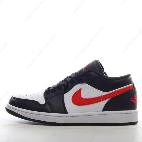 Goedkoop Nike Air Jordan 1 Low ‘Zwart Rood Wit’ Schoenen 554724-075