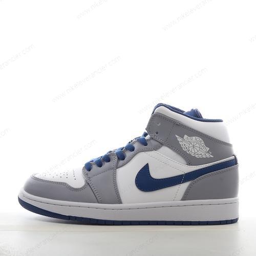 Goedkoop Nike Air Jordan 1 Mid ‘Grijs Wit Blauw’ Schoenen DQ8423-014