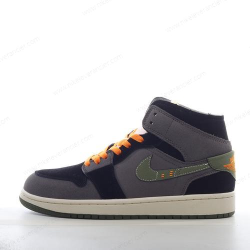 Goedkoop Nike Air Jordan 1 Mid SE ‘Zwart Oranje Groen Wit’ Schoenen FD6817-003