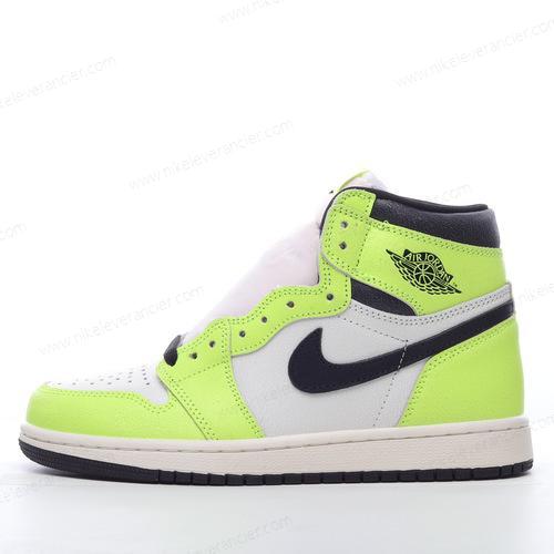 Goedkoop Nike Air Jordan 1 Retro High OG ‘Zwart Lichtgroen’ Schoenen 555088-702