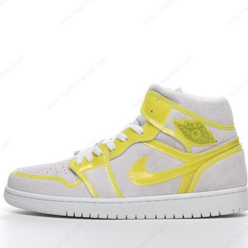 Goedkoop Nike Air Jordan 1 Retro High ‘Wit Geel Zwart’ Schoenen 555088-170