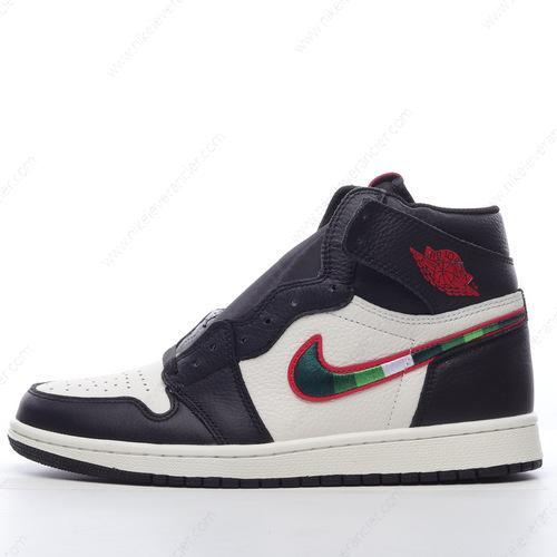 Goedkoop Nike Air Jordan 1 Retro High ‘Zwart Groen’ Schoenen 555088-015