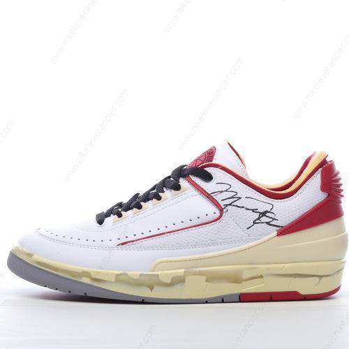 Goedkoop Nike Air Jordan 2 Retro Low SP x Off-White ‘Wit Rood Grijs’ Schoenen DJ4375-106
