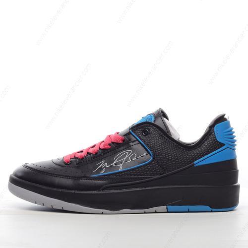 Goedkoop Nike Air Jordan 2 Retro Low SP x Off-White ‘Zwart Blauw Roze’ Schoenen DJ4375-004