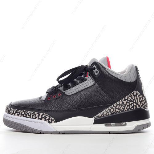 Goedkoop Nike Air Jordan 3 Retro ‘Zwart Grijs’ Schoenen 340254-061