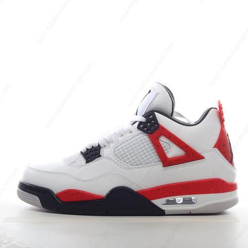 Goedkoop Nike Air Jordan 4 Retro ‘Wit Zwart Rood’ Schoenen BQ7669-161