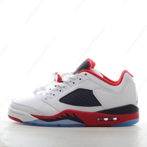Goedkoop Nike Air Jordan 5 Retro ‘Wit Zwart Rood’ Schoenen 819171-101