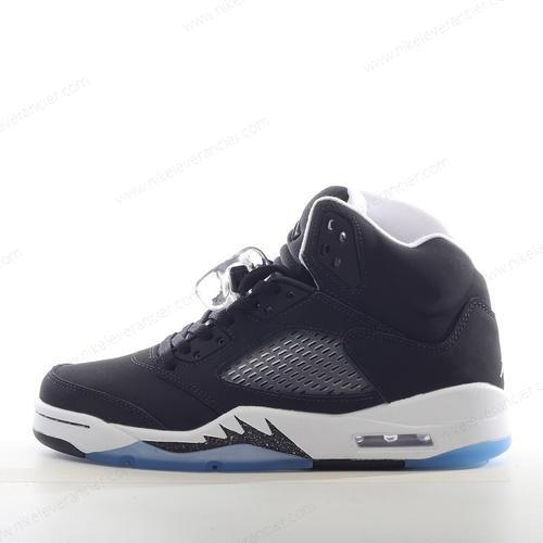 Goedkoop Nike Air Jordan 5 Retro ‘Zwart Grijs Blauw’ Schoenen 136027-035