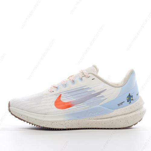 Goedkoop Nike Air Zoom Winflo 9 ‘Wit Blauw Oranje’ Schoenen DX6048-181