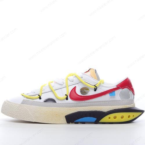 Goedkoop Nike Blazer Low x Off-White ‘Wit Rood’ Schoenen DH7863-100