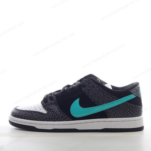 Goedkoop Nike SB Dunk Low ‘Zwart Wit Blauw’ Schoenen BQ6817-009